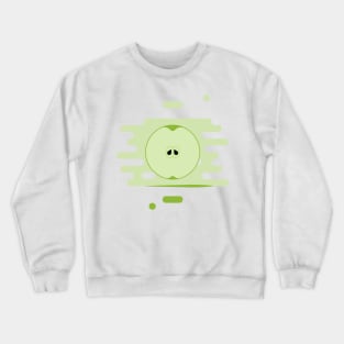 Green Apple in a splash of juice Crewneck Sweatshirt